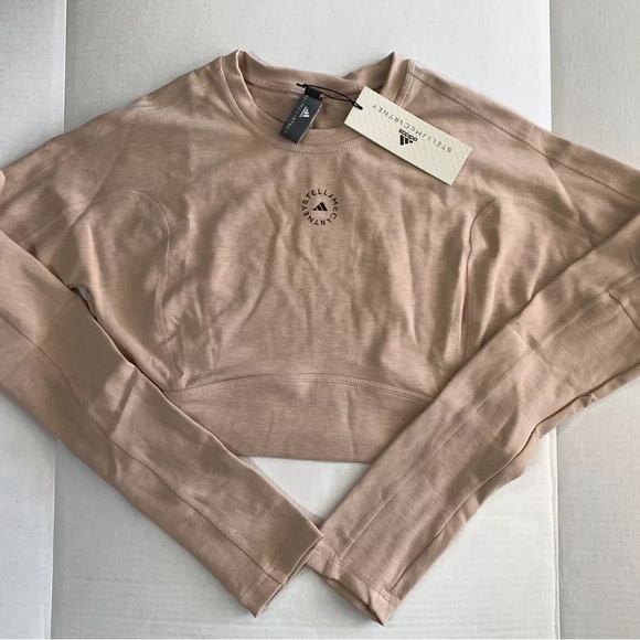 Adidas TrueStrength Cropped Long SleeveShirt Sz L NWT - Picture 5 of 8